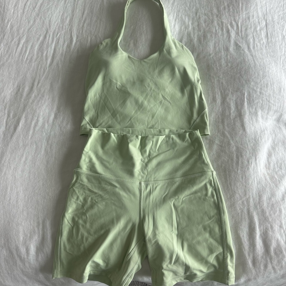 Lululemon halter biker set